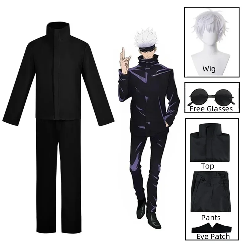 Mens Fashion Jumpsuit - Kostum Cosplay Anime Jujitsu Kaisen Gojo