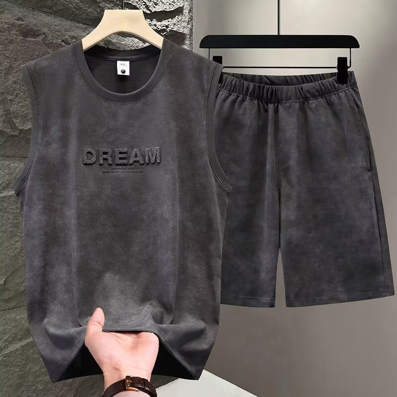 Track Suit Men - Setelan Vest Tie Dye 2 Pcs