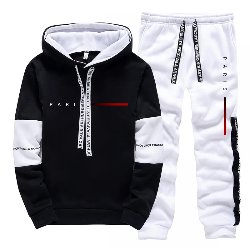 Men'S Fashion Tips - Set Hoodie Fashion Paris Streetwear Pria,