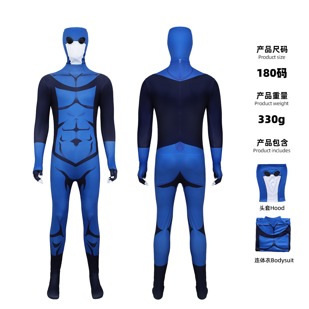 Mens Fashion Jumpsuit - Kostum Fantasia Cosplay Invincible Mark Grayson