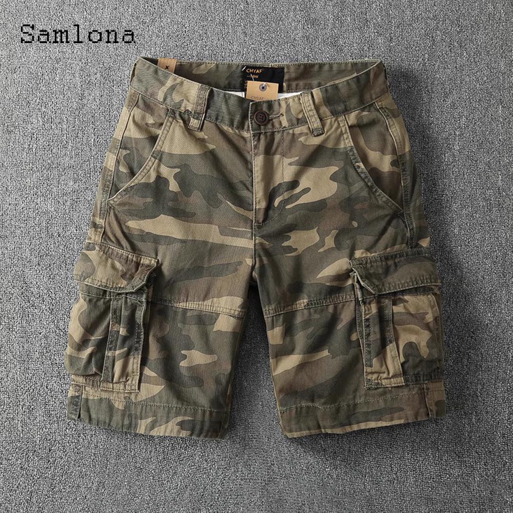Men'S Fashion Old Money - Celana Pendek Dasar Kasual Saku Berdiri