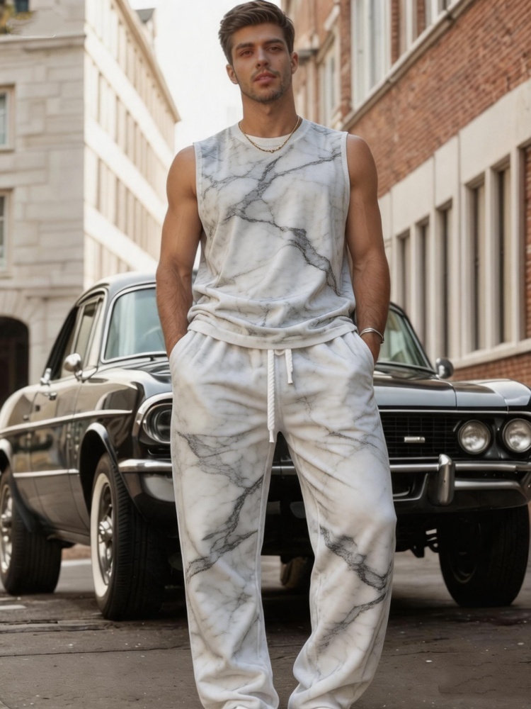 Track Suit Men - Setelan Olahraga Minimalis Elegan Dua Potong: