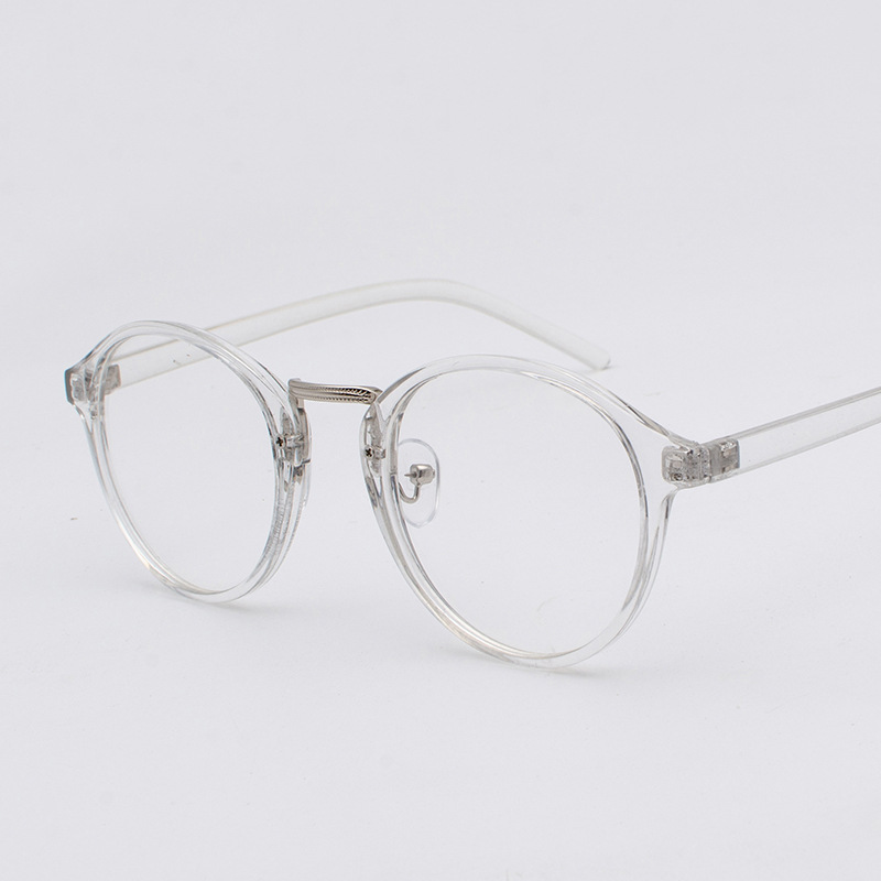 Men'S Fashion Glasses 2026 - Kacamata bulat transparan mode bingkai jernih