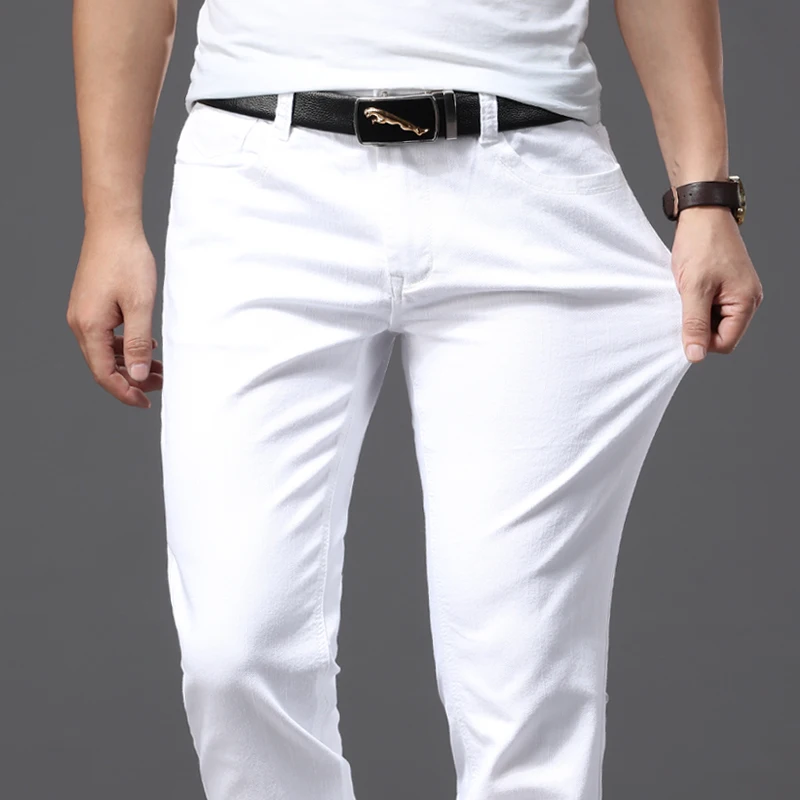 Men'S Fashion Nova Jeans - Celana Jeans Putih Ramping Pria Celana