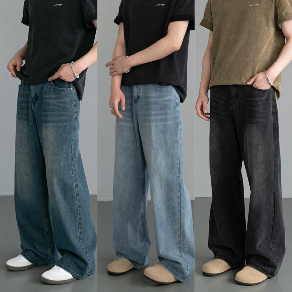 Men'S Fashion Nova Jeans - Celana Denim Pria Musim Semi Gugur,