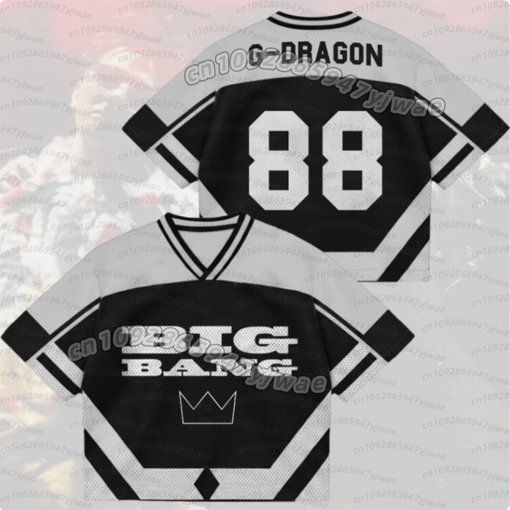 Men'S Fashion 2025 - Kaos Jersey Jaring Campuran BigBang 2026