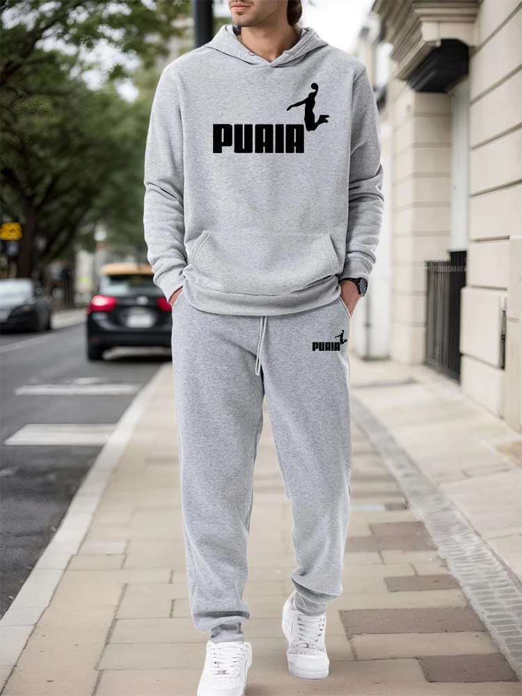 Men'S Winter Fashion - Setelan Pria/Hoodie/Celana 2026 Musim Gugur Musim