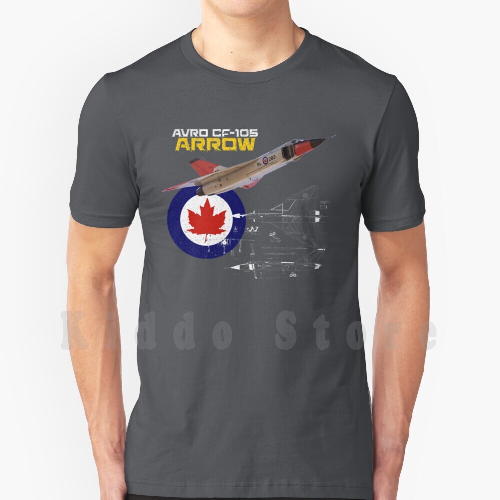 Military Shirt Men - Kaus anak panah Avro-105 Kanada kaus