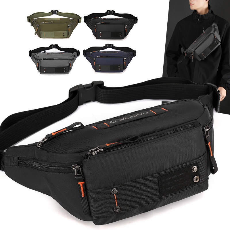 Fashion Harness Men - Tas Pinggang Pria, Tas Selempang Dada,