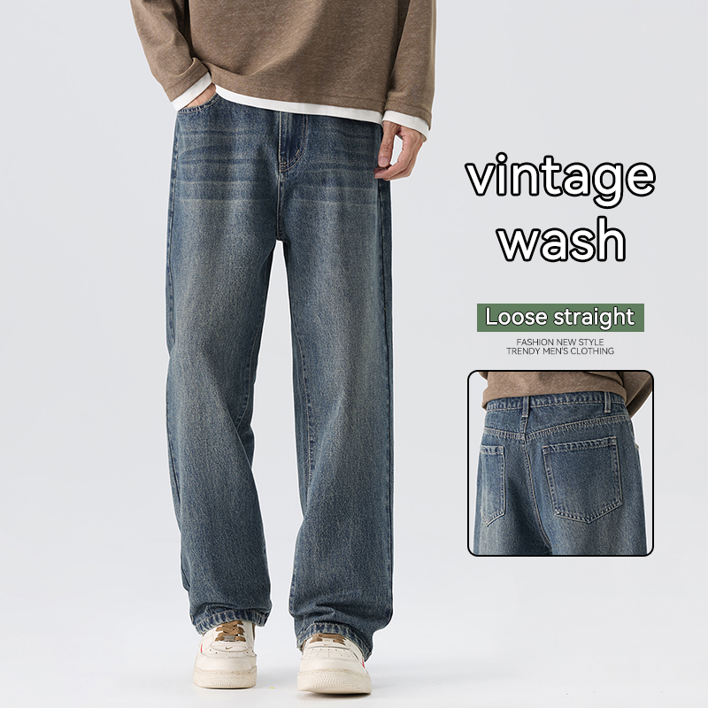 Men'S Fashion Nova Jeans - Celana Jeans Vintage Wash Pria Musim