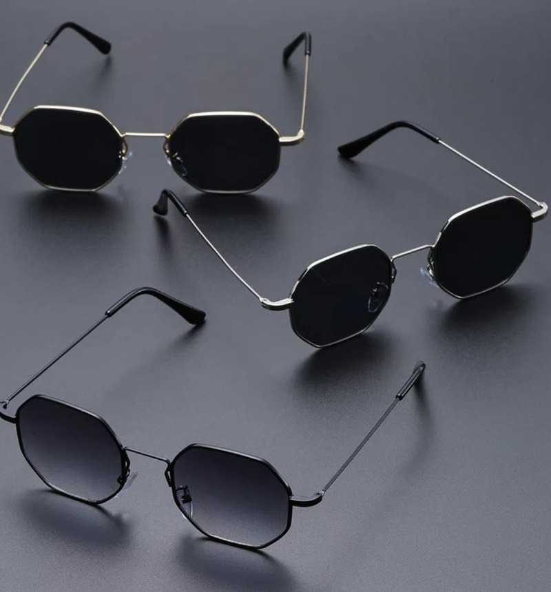 Men'S Fashion Old Money - Kacamata Hitam Kotak Kecil Seksi Wanita