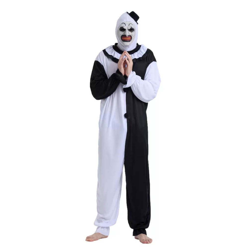 Mens Fashion Jumpsuit - Kostum Cosplay Badut Seni Terrifier Joker