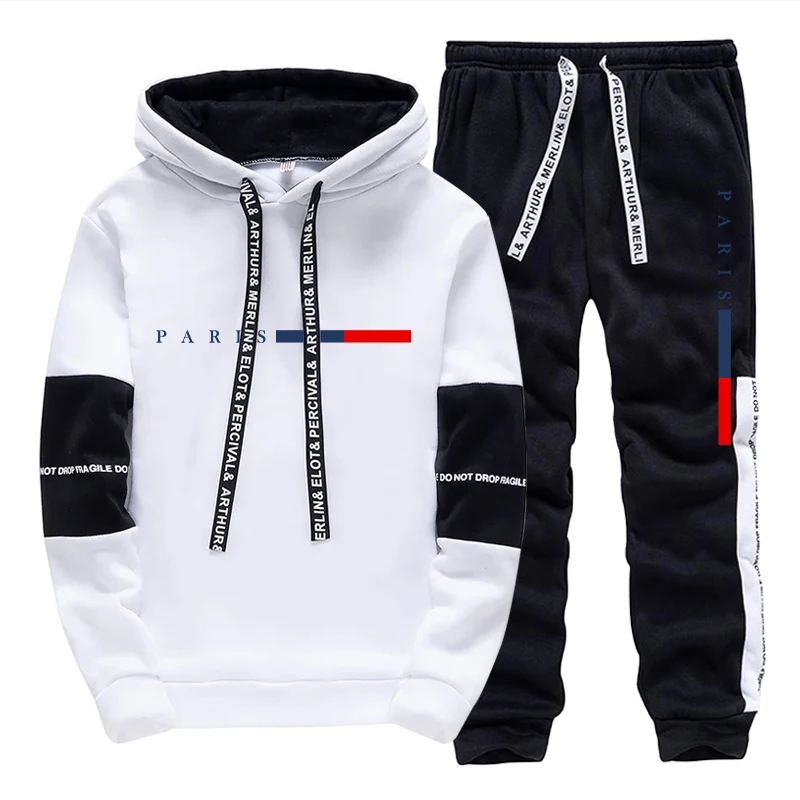 Men'S Winter Fashion - Setelan Pria/Hoodie/Celana Paris Fashion Musim Gugur