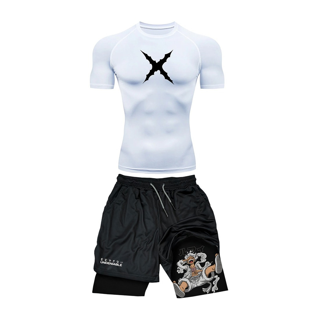 Men'S Fashion 2025 - Set Kaos Olahraga ONE PIECE Luffy