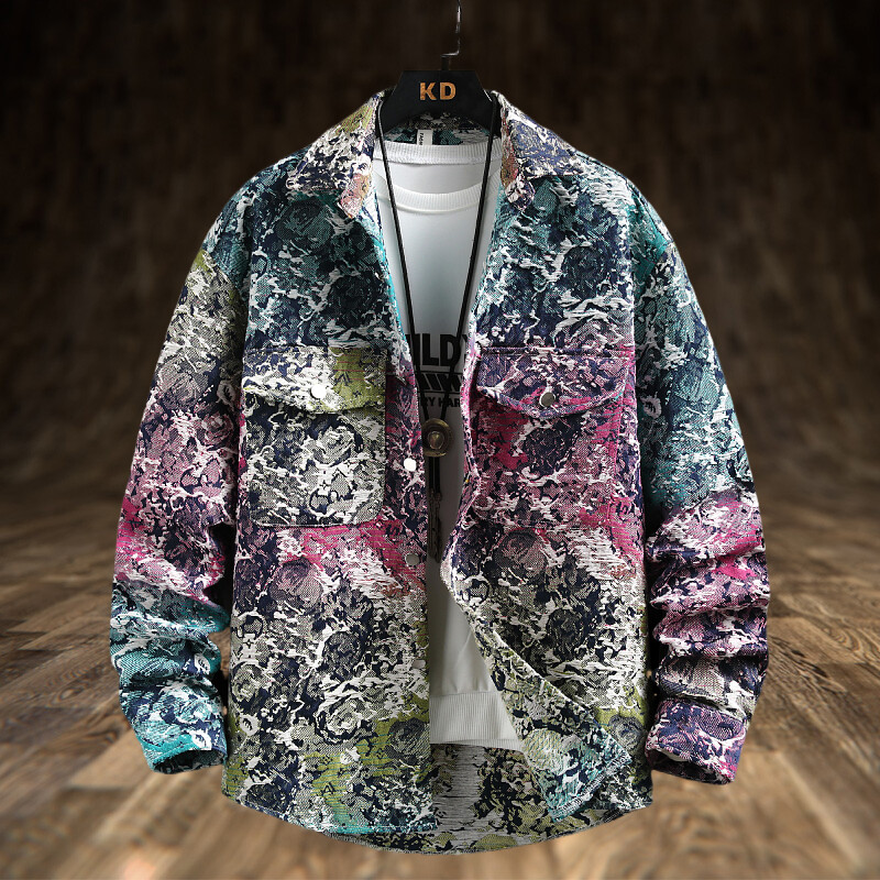 Jeans Shirt Fashion For Men - Jaket Denim Mewah Pria Musim Semi