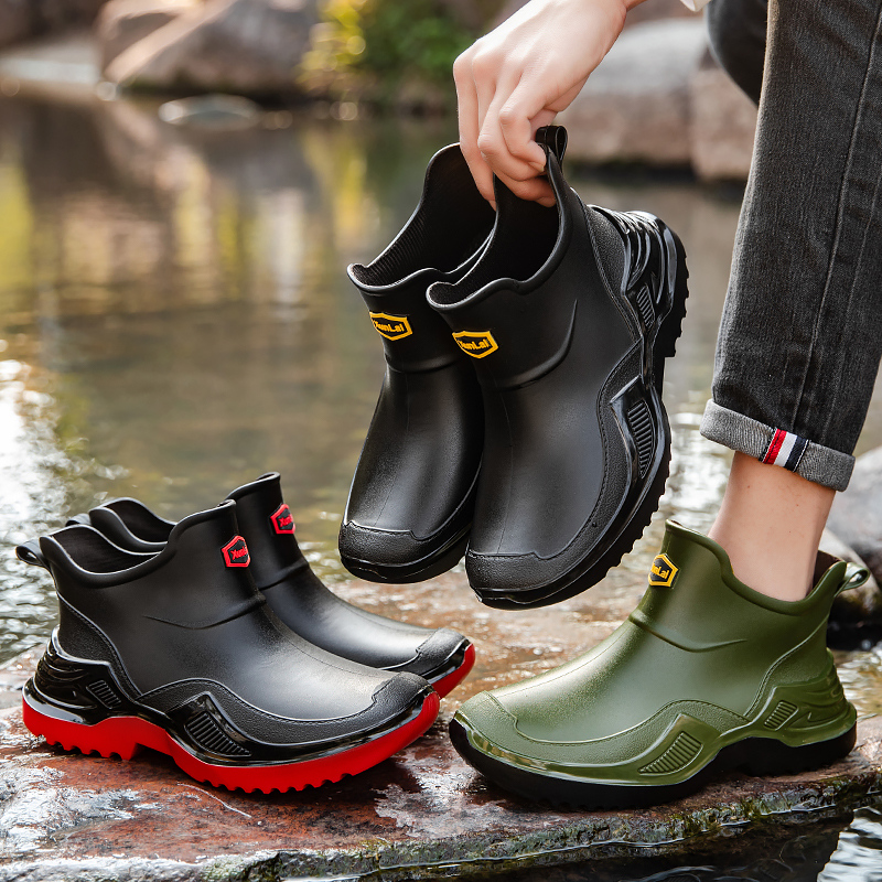 Sepatu bot hujan pendek modis  - Men'S Fashion Line ulasan dan harga