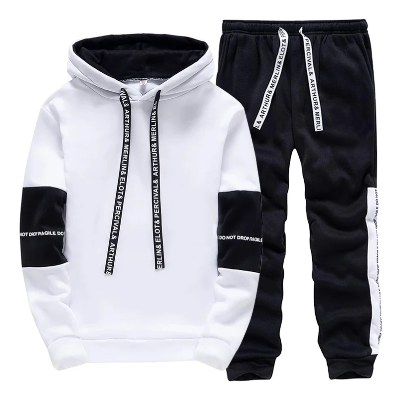 Setelan Olahraga Pria Hitam Pu - Men'S Winter Fashion ulasan dan harga