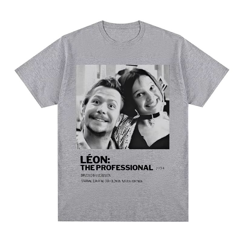 Léon Vintage T-shirt Film The  - Jeans Shirt Fashion For Men ulasan dan harga