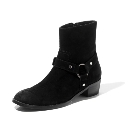 Sepatu bot kulit Suede warna c - Fashion Harness Men ulasan dan harga