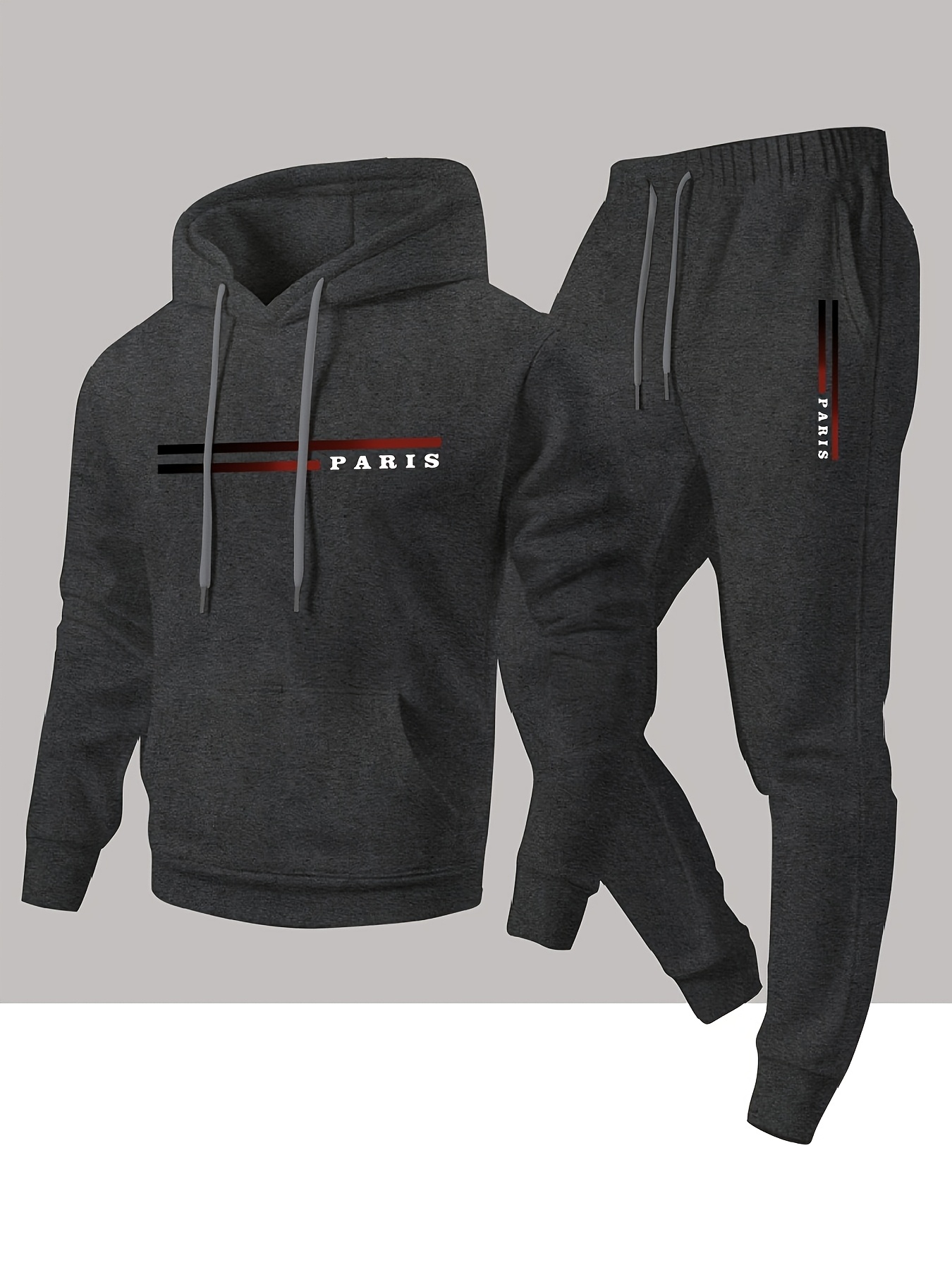 Sweatshirt dan celana hoodie p - Men'S Winter Fashion ulasan dan harga