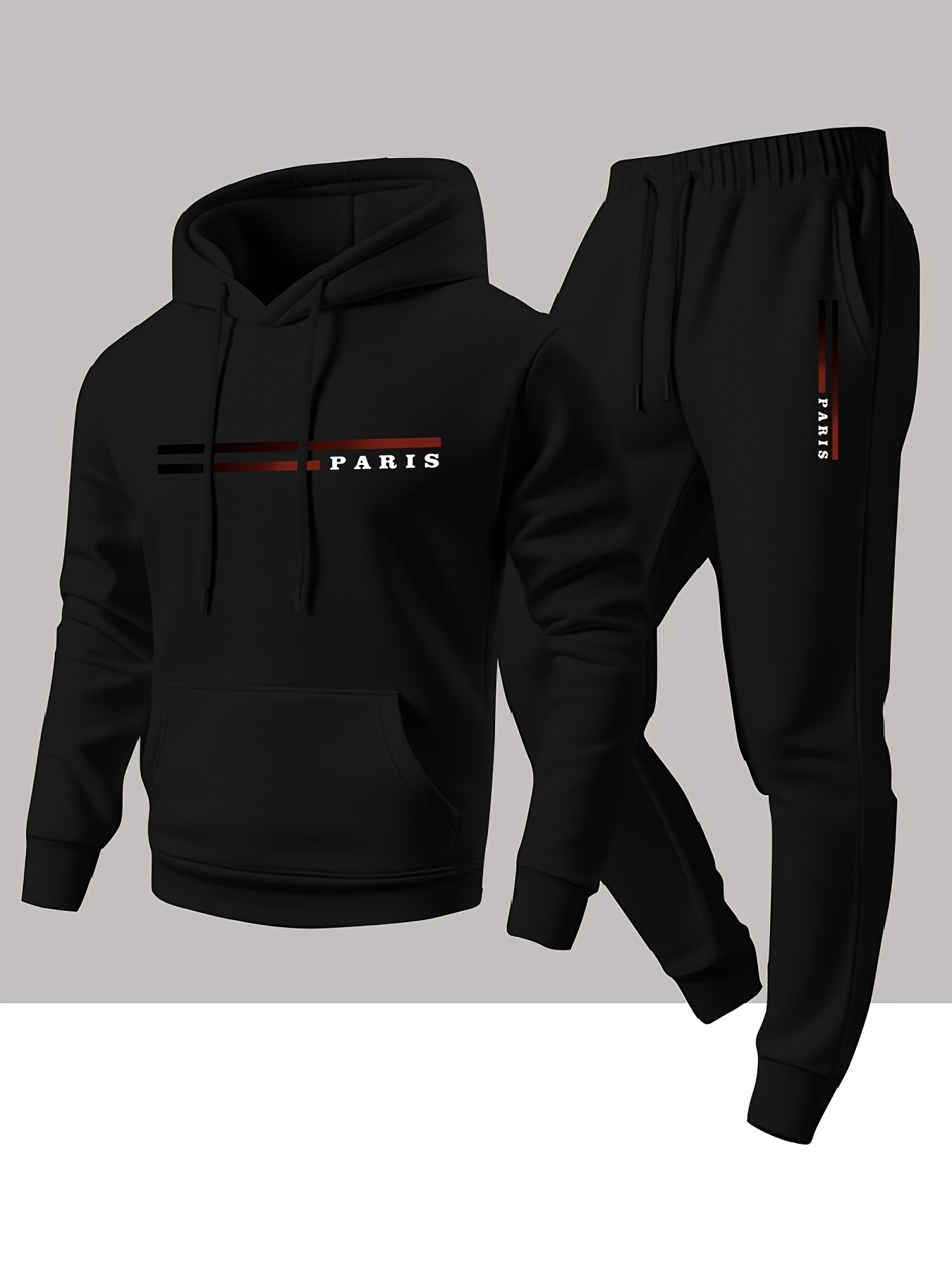 Sweatshirt dan celana hoodie p - Men'S Winter Fashion ulasan dan harga