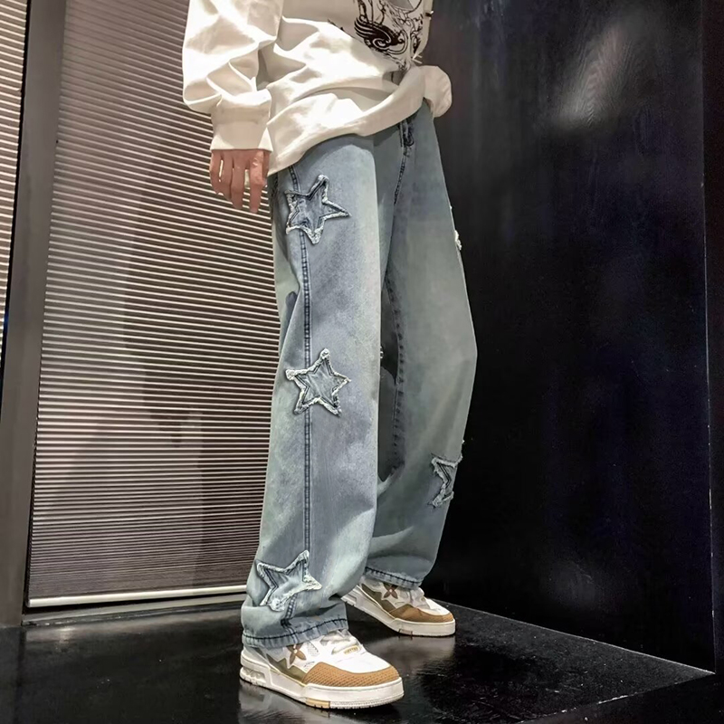 Jeans Longgar Fashion Bordir B - Men'S Fashion Nova Jeans ulasan dan harga
