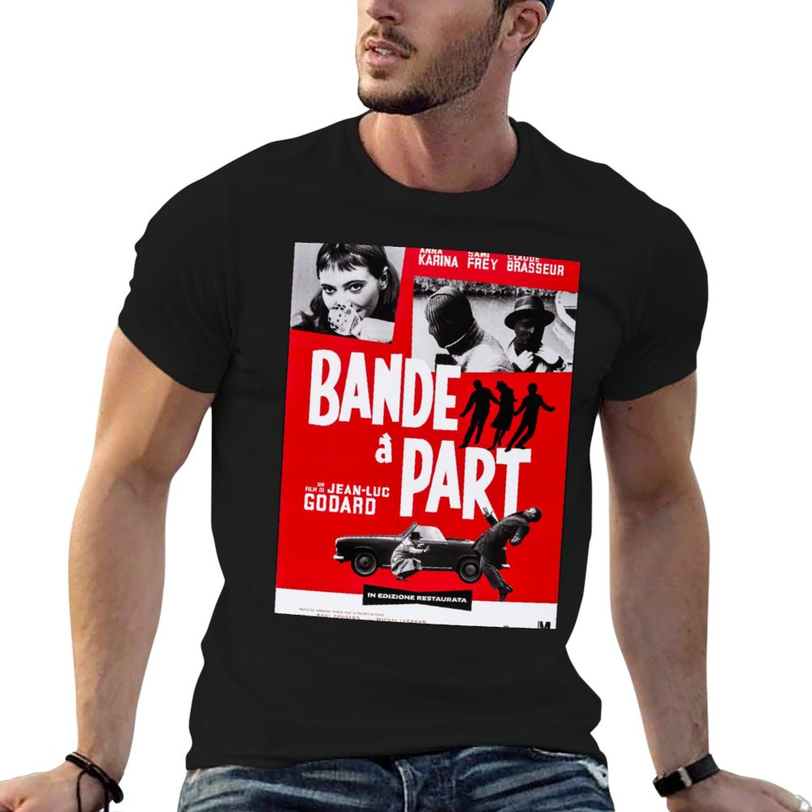 Bande A Part - Jean-Luc Godard - Jeans Shirt Fashion For Men ulasan dan harga