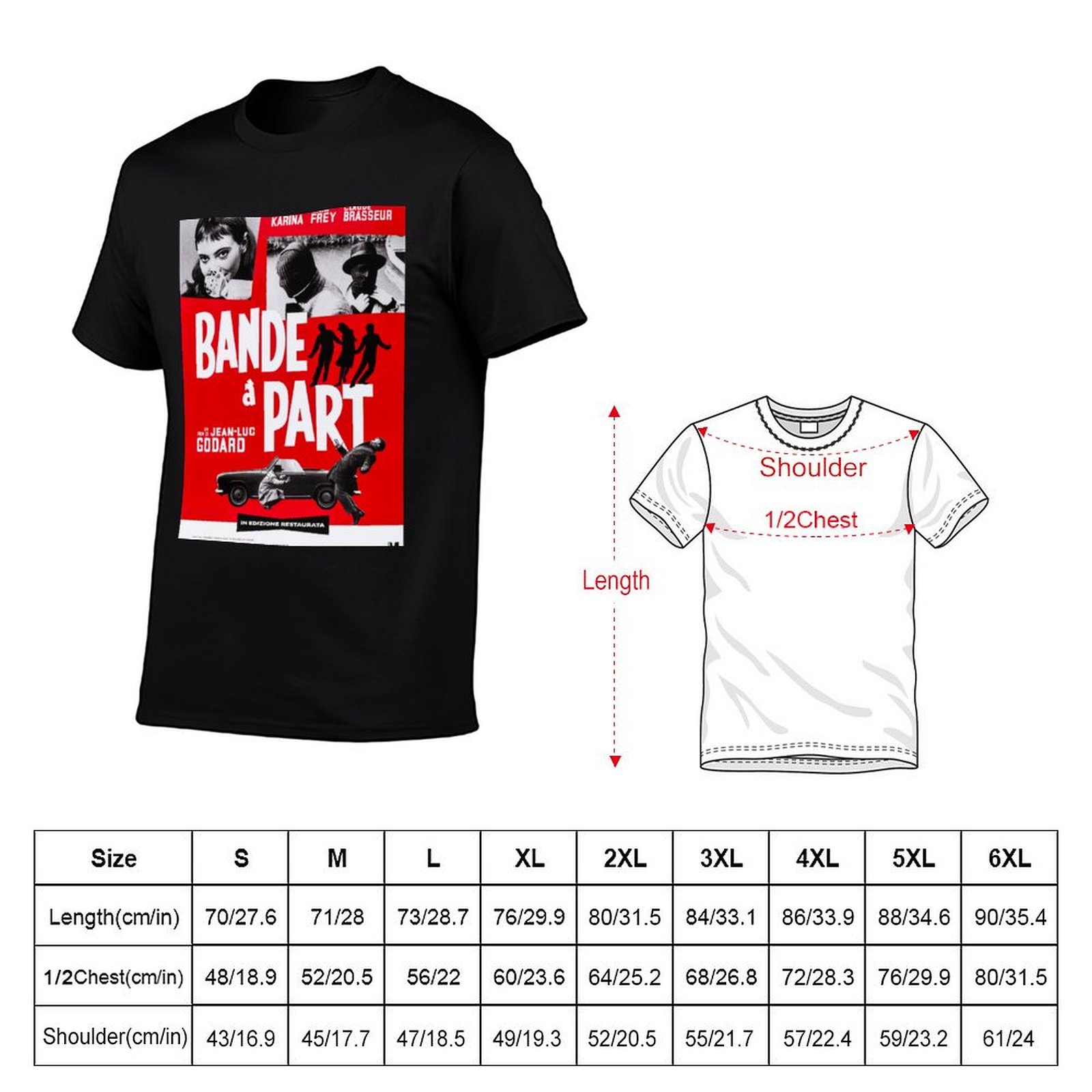 Bande A Part - Jean-Luc Godard - Jeans Shirt Fashion For Men ulasan dan harga
