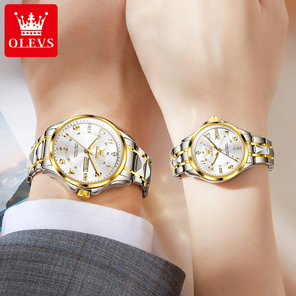 OLEVS 2910 Jam Tangan Pasangan - Mens Fashion In 40S ulasan dan harga