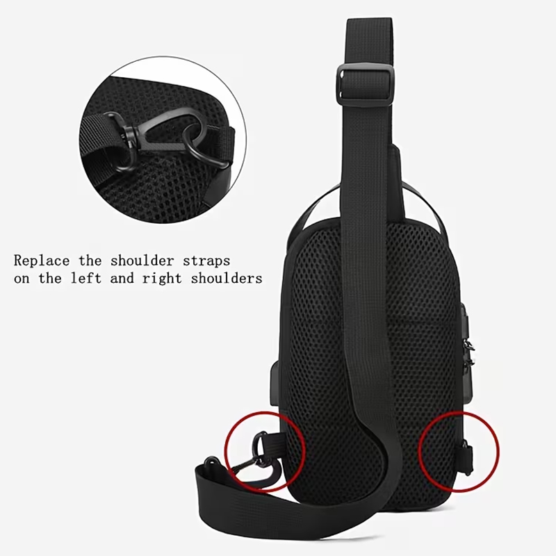 Tas Selempang Anti Maling Taha - Fashion Harness Men ulasan dan harga