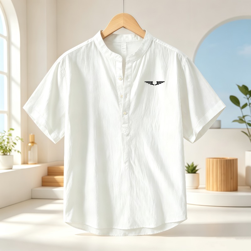 Kemeja pria berbahan katun dan - Linen Shirt Summer ulasan dan harga