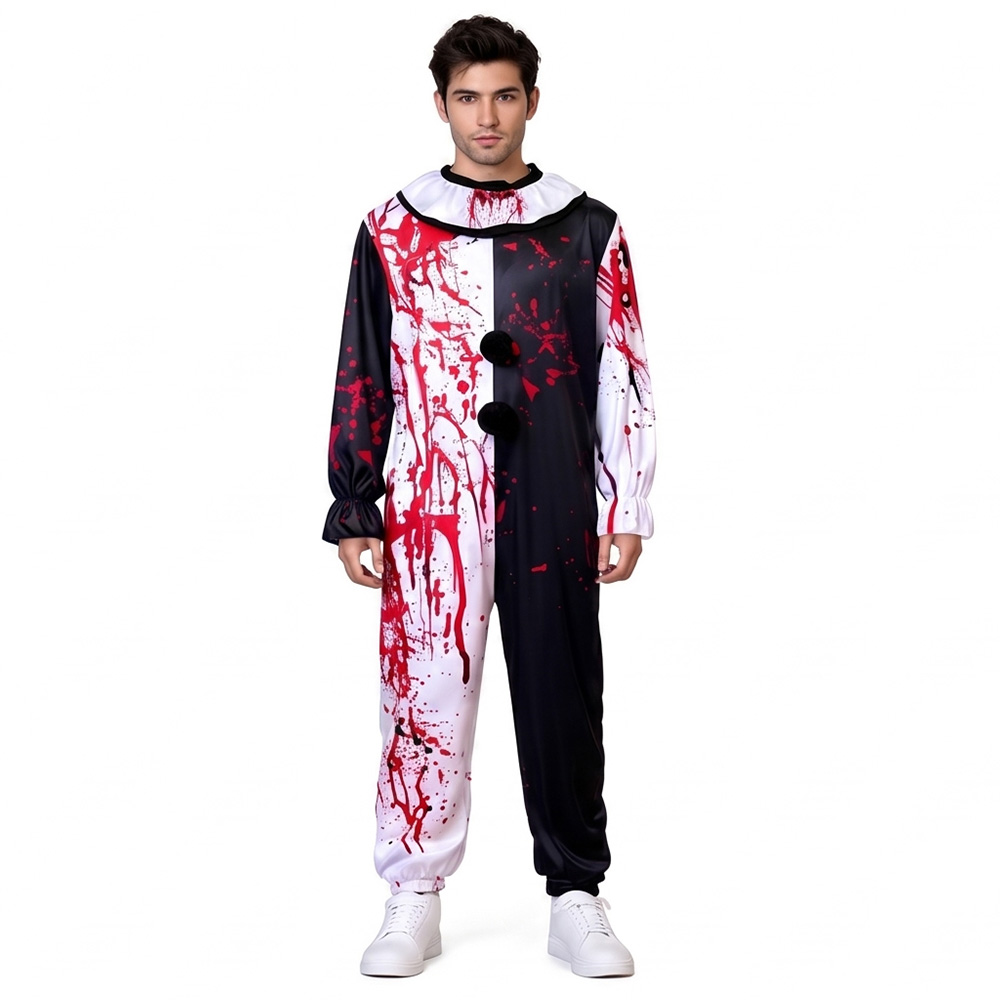 Kostum Cosplay Badut Artistik  - Mens Fashion Jumpsuit ulasan dan harga