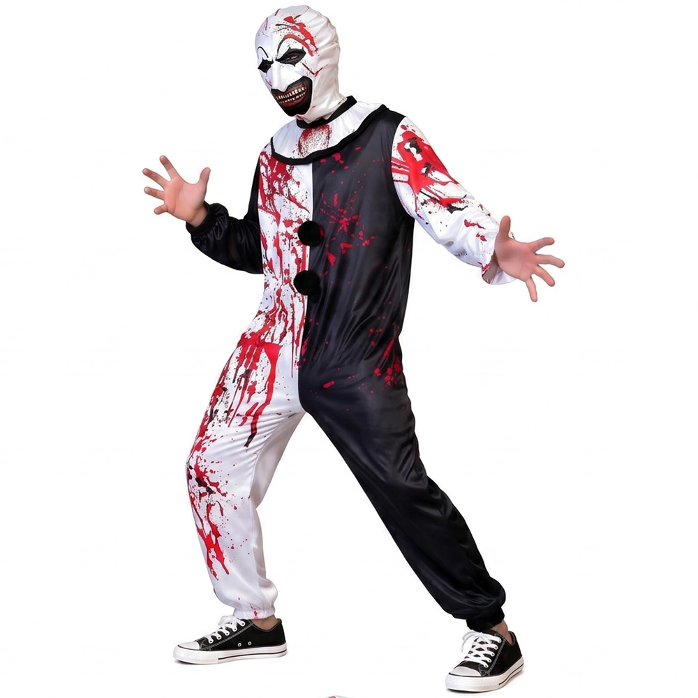 Kostum Cosplay Badut Artistik  - Mens Fashion Jumpsuit ulasan dan harga