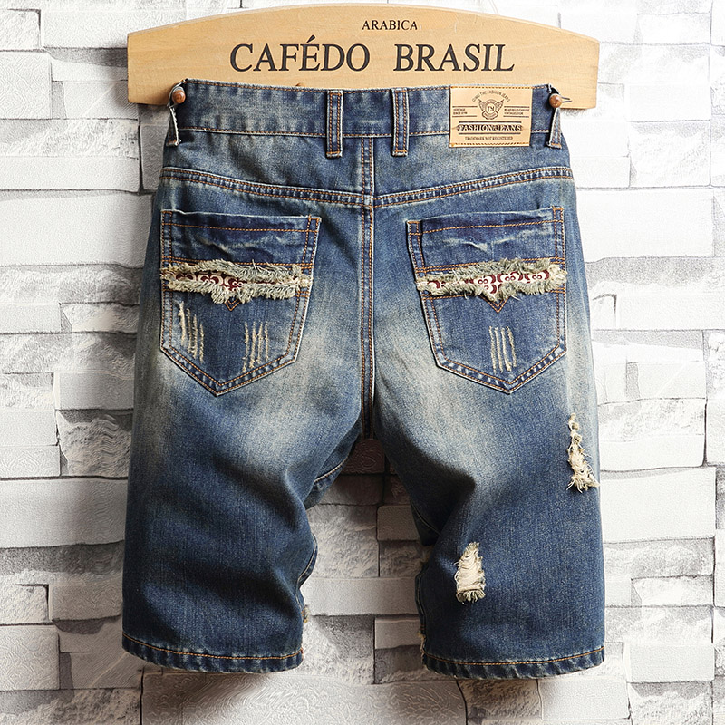 Celana Pendek Denim Hip-hop Ro - Men'S Fashion Old Money ulasan dan harga