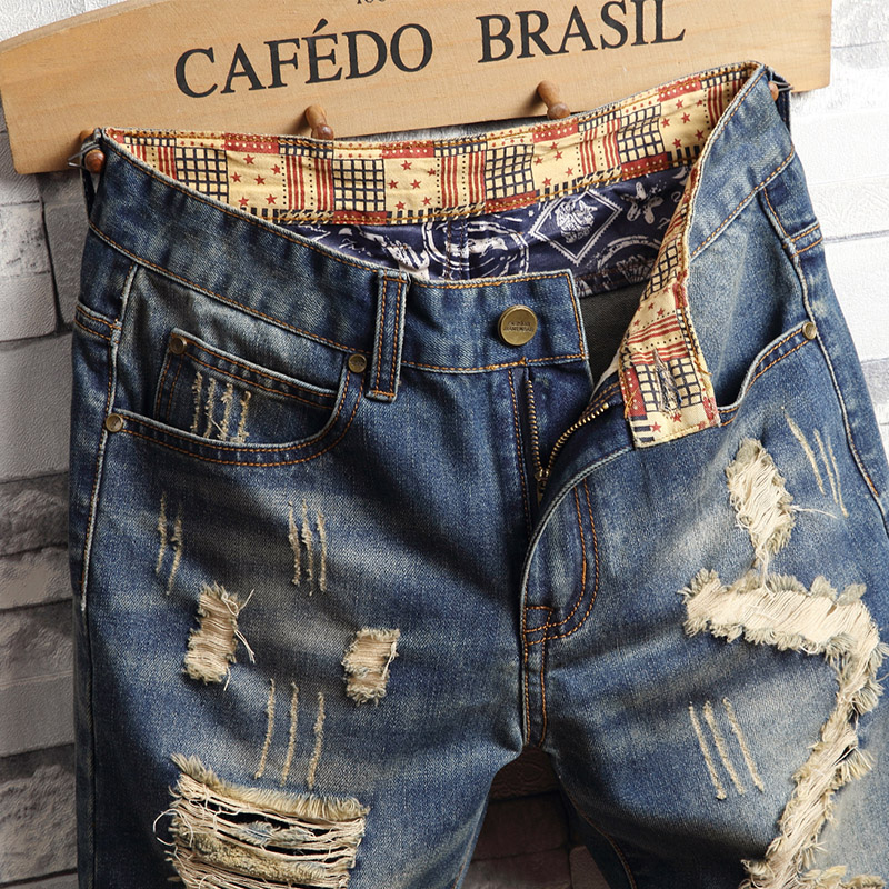Celana Pendek Denim Hip-hop Ro - Men'S Fashion Old Money ulasan dan harga