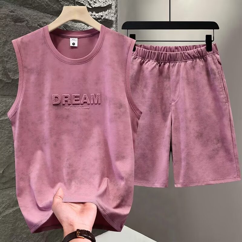 Setelan Vest Tie Dye 2 Pcs Mus - Track Suit Men ulasan dan harga