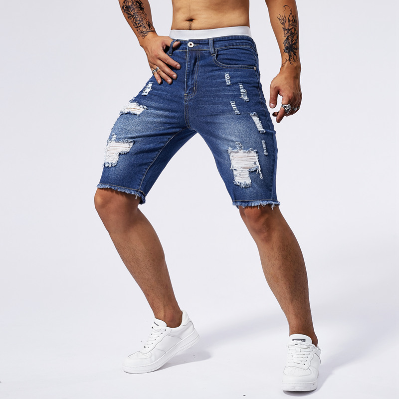Celana Pendek Denim Robek Pria - Men'S Fashion Old Money ulasan dan harga