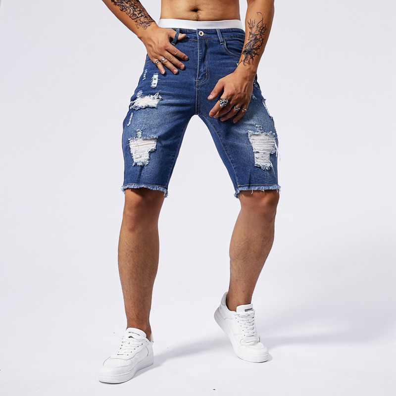 Celana Pendek Denim Robek Pria - Men'S Fashion Old Money ulasan dan harga