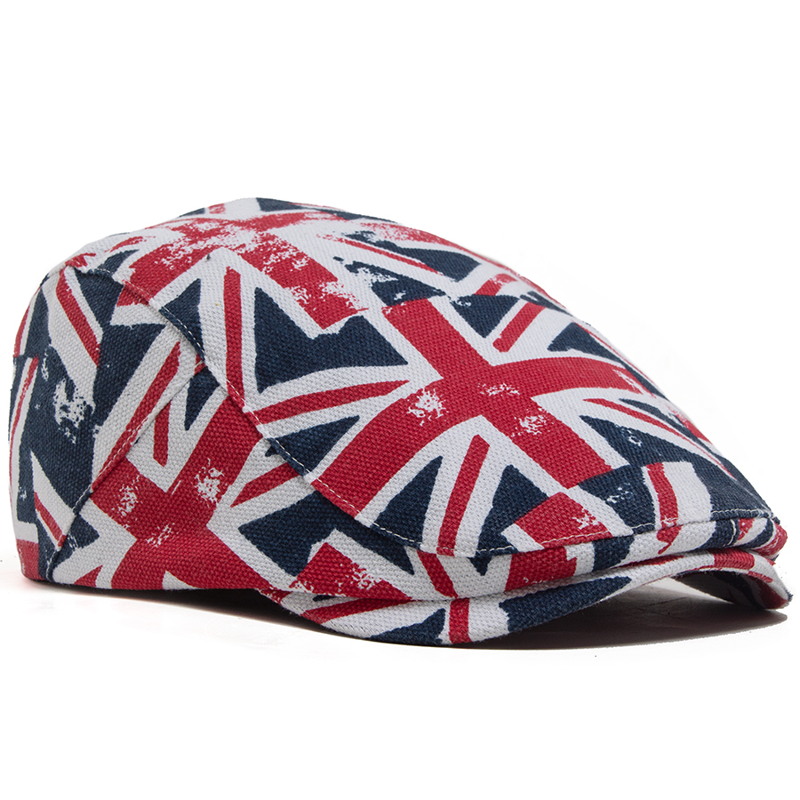 Topi Datar Motif Union Jack Ba - Men'S Fashion Gq ulasan dan harga