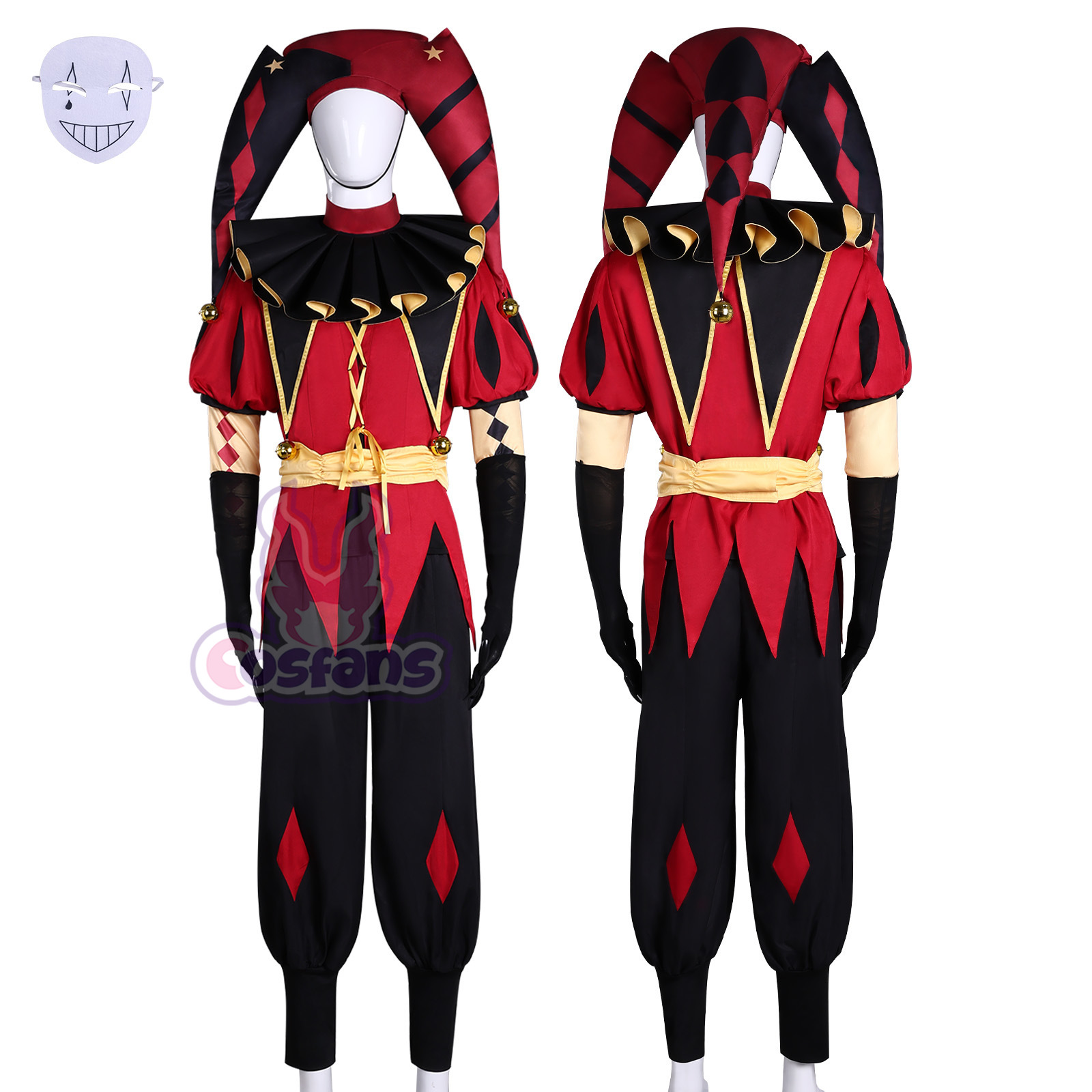 Kostum Cosplay Badut Pierrot J - Mens Fashion Jumpsuit ulasan dan harga