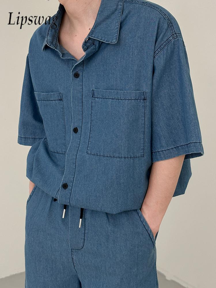 Setelan Jeans Vintage Pria Dua - Jeans Shirt Fashion For Men ulasan dan harga