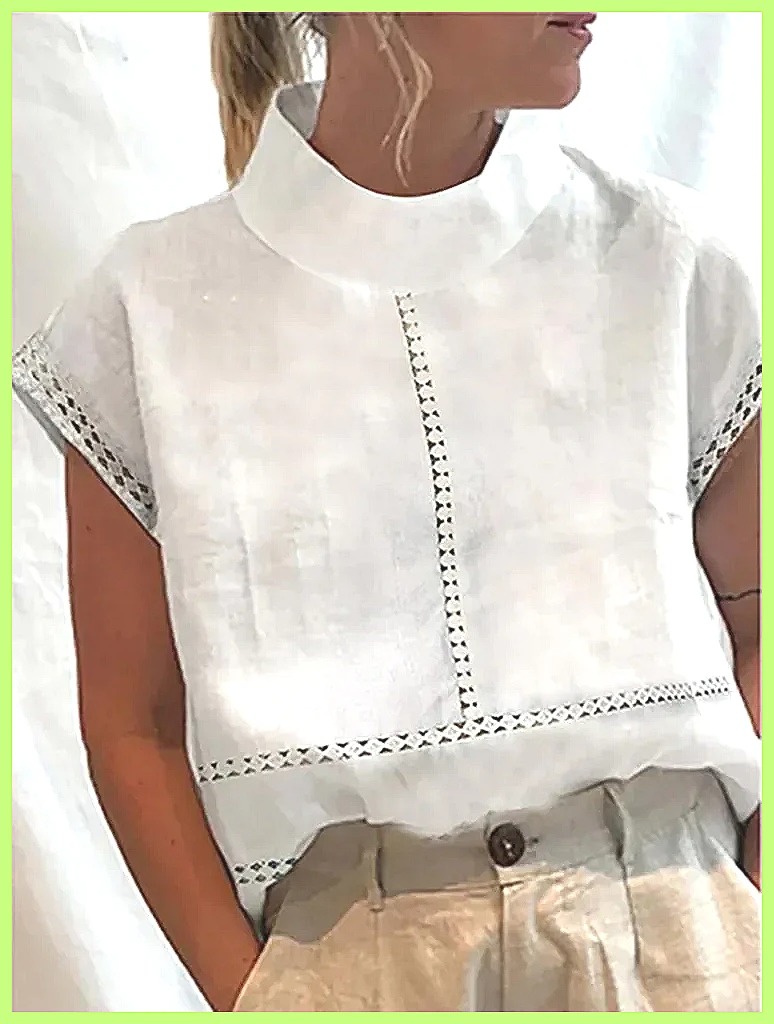 Kemeja Pullover Katun Linen Wa - Linen Shirt Summer ulasan dan harga