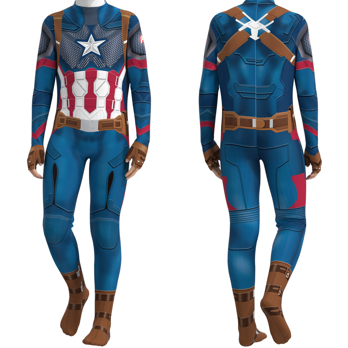 Kostum Cosplay Halloween Kapte - Mens Fashion Jumpsuit ulasan dan harga