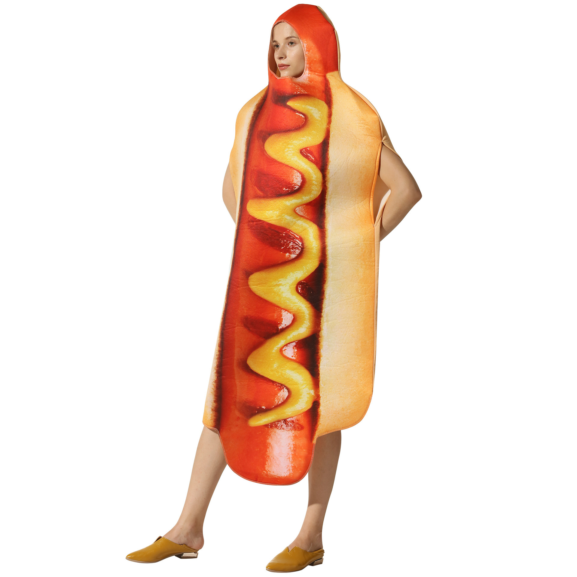 Kostum Hoodie Hot Dog 3D Lucu, - Mens Fashion Jumpsuit ulasan dan harga