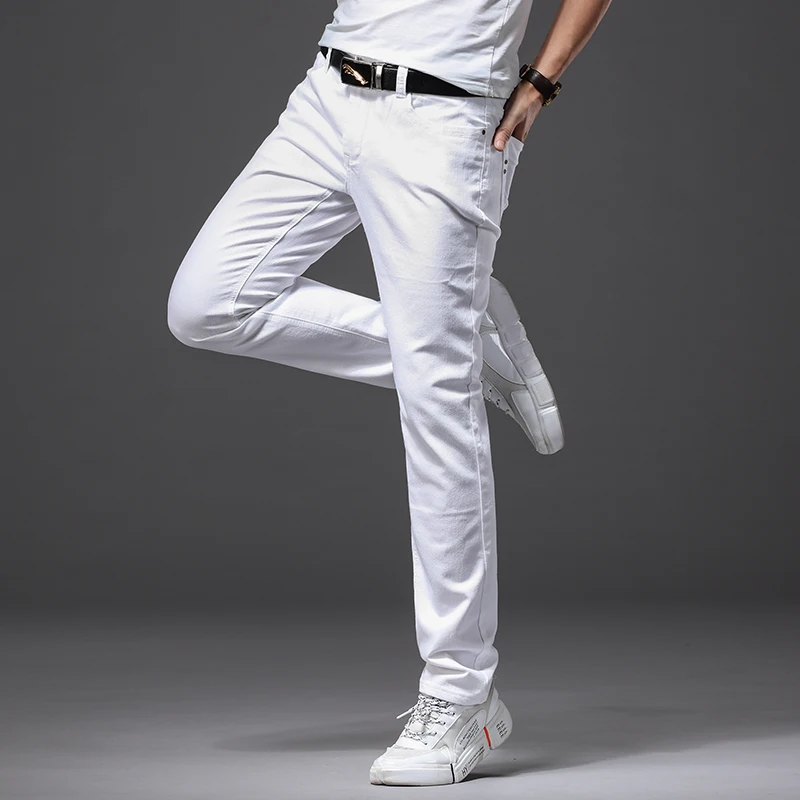 Celana Jeans Putih Ramping Pri - Men'S Fashion Nova Jeans ulasan dan harga