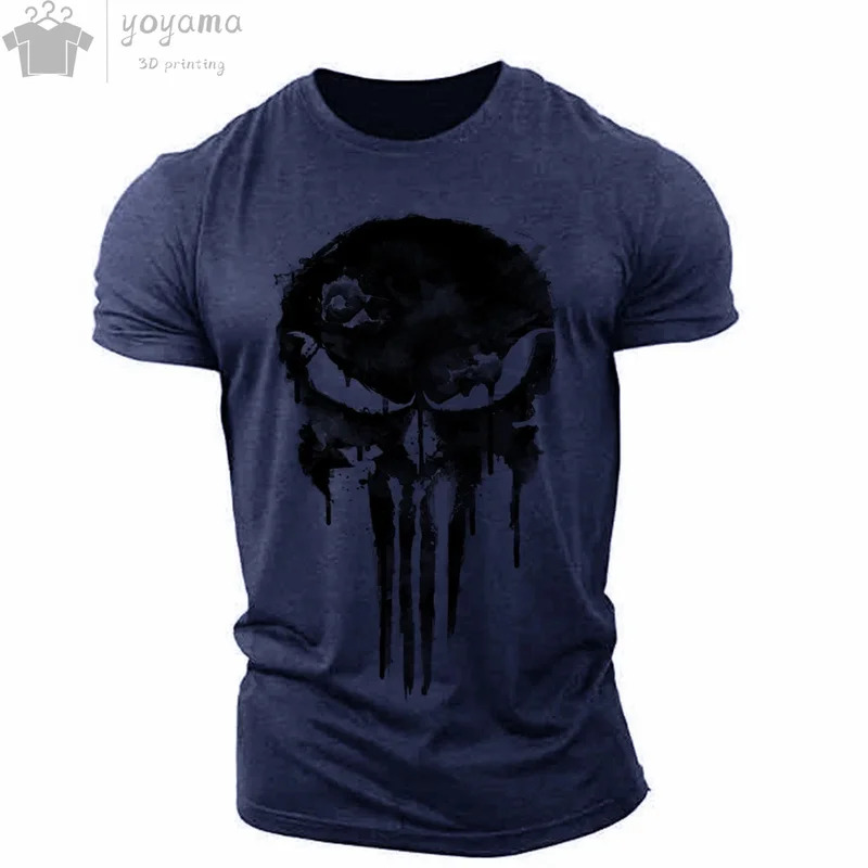 Kaos Pria Kaos Kerah O Tengkor - Military Shirt Men ulasan dan harga