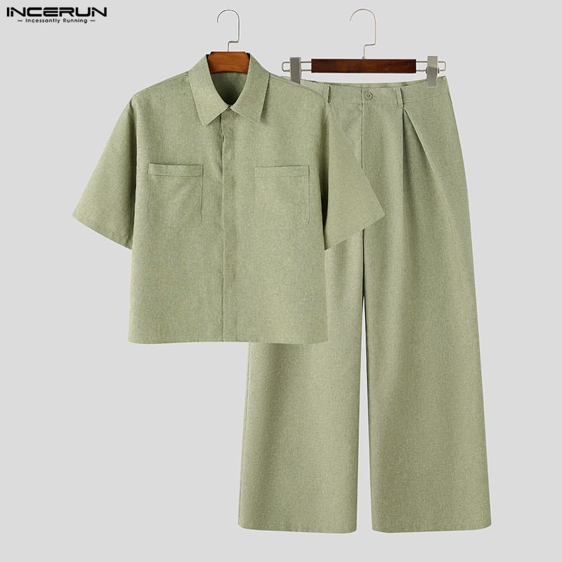 INCERUN Setelan Pria Polos Ber - Track Suit Men ulasan dan harga