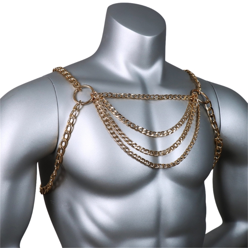 Perhiasan Rantai Dada Tubuh Lo - Fashion Harness Men ulasan dan harga