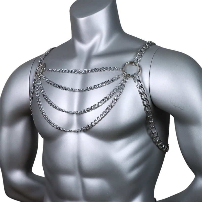 Perhiasan Rantai Dada Tubuh Lo - Fashion Harness Men ulasan dan harga