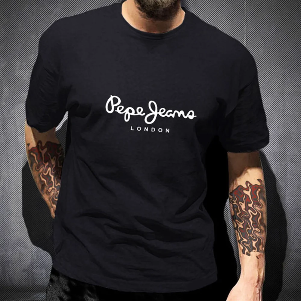 Kaos Logo Minimalis Pepe Jeans - Jeans Shirt Fashion For Men ulasan dan harga